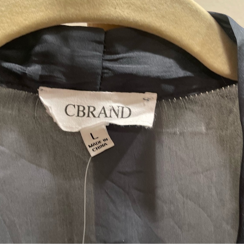 NWT Cbrand Always Classic Shoulder Pad Bodysuit Dark Grey Size Large - Picture 8 of 13